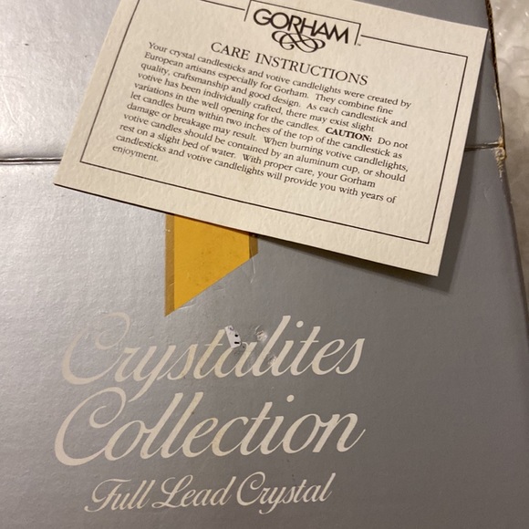 Gorham Original made in West Germany two Colonnade Tapers Full Lead Crystal - Picture 5 of 10